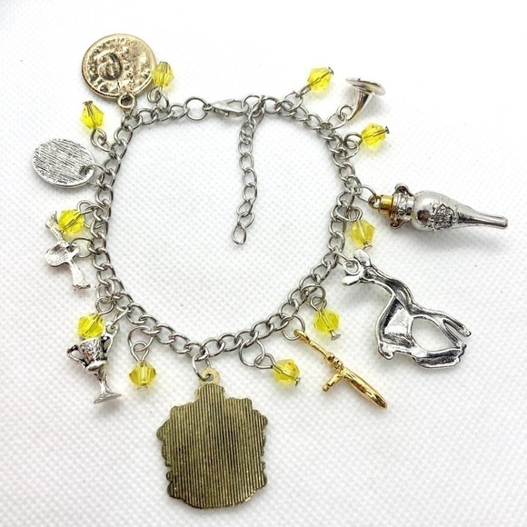 HUFFLEPUFF Harry Potter Charm Bracelet - Picture 8 of 9
